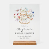 Bruids Tea Party Acryl teken Acryl Bord (Voorkant)