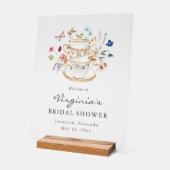 Bruids Tea Party Acryl teken Acryl Bord (Hoek)