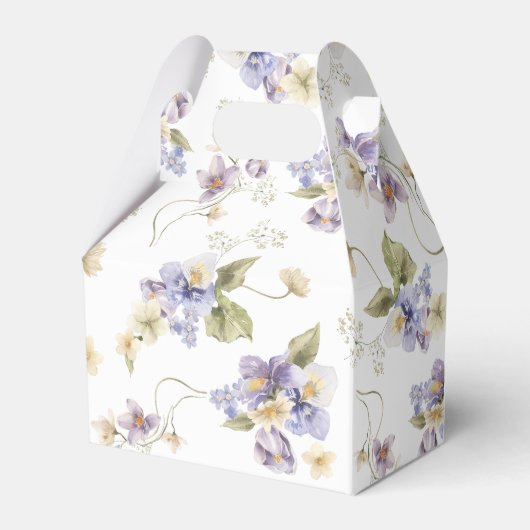 Bruids Tea Party Bloemen Vrijgezellenfeest Bedankdoosjes (Achterkant)