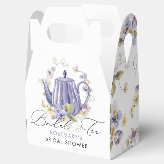 Bruids Tea Party Bloemen Vrijgezellenfeest Bedankdoosjes (Geopend)