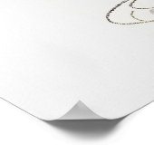 Bruids Tea Party Trouwdouche Welkom Poster (Hoek)