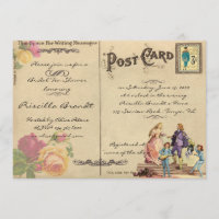 Bruids Tea Shower Honorering, stijl oude Briefkaar