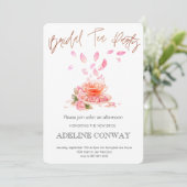 Bruids Thee Feest Kaart (Staand voorkant)