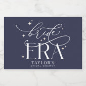 Bruids Tijd Bruidsfeest Mini Champagne Fles Sparkling Wijnetiket (Enkel label)