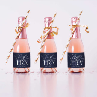 Bruids Tijdperk Bruiloft Feestje Mini Champagne Fl Sparkling Wijnetiket