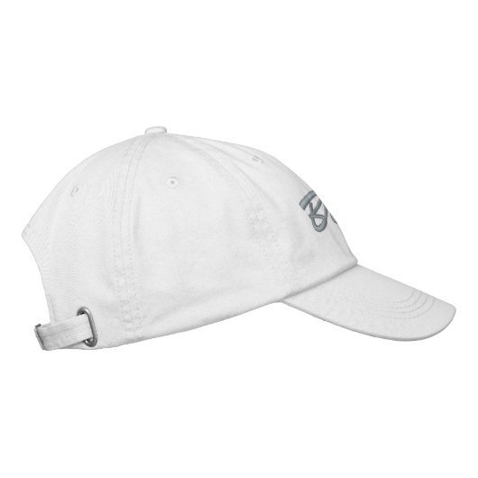 Bruid's Trouwdag Pet met Monogram (Rechts)