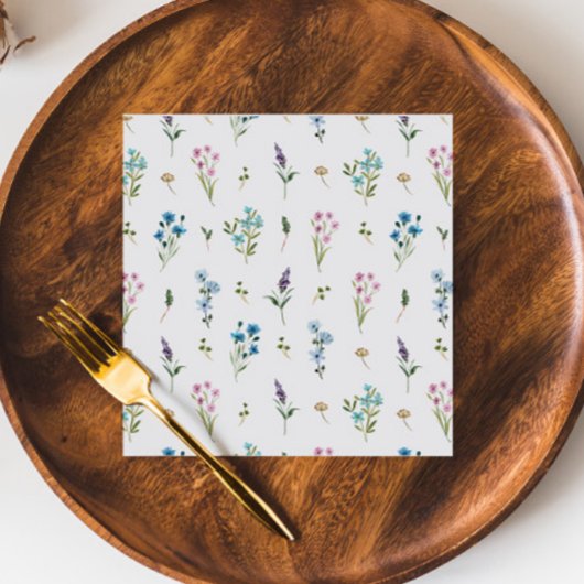 Bruidsbabyborrel 'Little Wildflower' papieren serv Servet