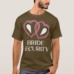 Bruidsbeveiliging Trouwstoet Kleine Ringbeer T-shirt