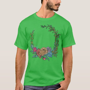 Bruidsbloemenkrans I Bruidsboeket boho stijl T-shirt