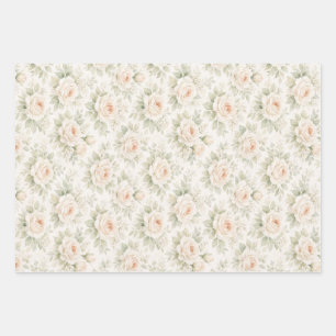 Bruidsbloempatroon Inpakpapier Vel