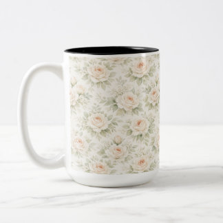 Bruidsbloempatroon Tweekleurige Koffiemok