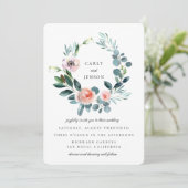 Bruidsbloemstuk van bloeiende tuin kaart (Staand voorkant)