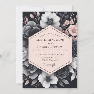 Bruidsboeket Blush Noir Chiaroscuro Flora Kaart