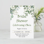 Bruidsboeket botanisch thema  save the date (Staand voorkant)