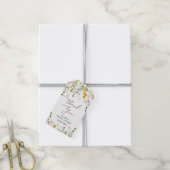 Bruidsboeket bruidsshower dank je tag cadeaulabel (Met Touw)