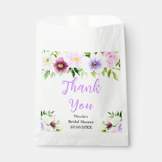 Bruidsboeket Bruiloft Bedanken Bedankzakje (Voorkant)