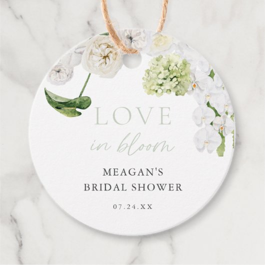 Bruidsboeket Bruiloft Dank Je Favors Bedankjes Labels (Voorkant)