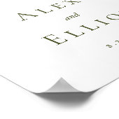 Bruidsboeket Bruiloft Poster (Hoek)