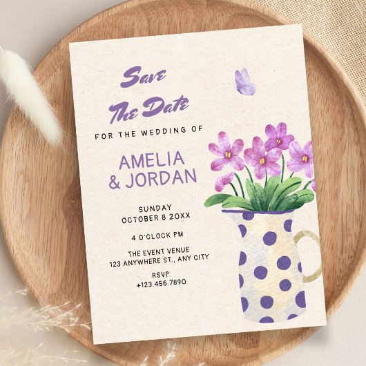 Bruidsboeket bruiloft save the date