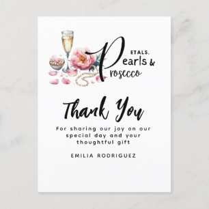 Bruidsboeket Parels Prosecco Favorieten Bruidsmeis Briefkaart