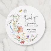 Bruidsboeket Shower Bedankje Bedankjes Labels (Voorkant)