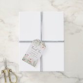 Bruidsboeket Wildflower Cadeaulabel (Met Touw)