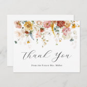 Bruidsboottijd Dank Je Bedankkaart (Voorkant / Achterkant)