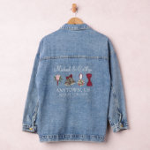Bruidsbruiloft Bruid Bruidsmeisje Bruiloftsgroep M Denim Jacket (Hangar)