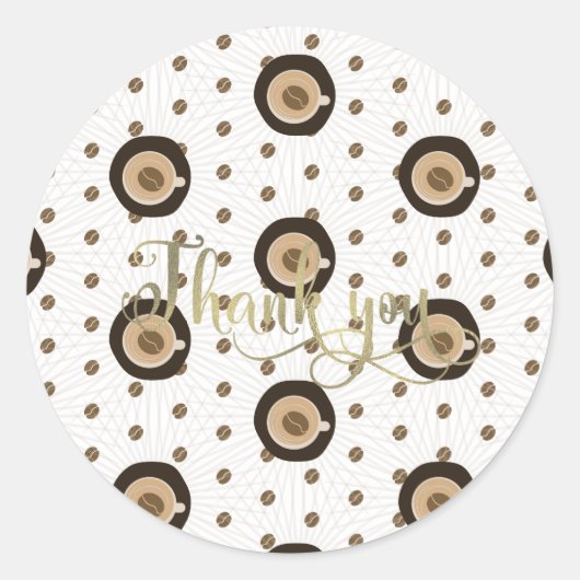 Bruidsbruiloft Coffee Bar Latte Folie Script Ronde Sticker (Voorkant)