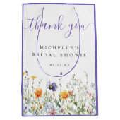 Bruidsbrunch met wilde bloemen medium cadeauzakje (Voorkant)