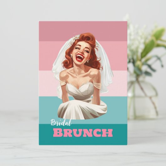 bruidsbrunch save the date (Staand voorkant)