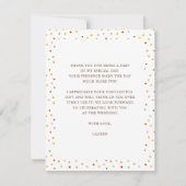 Bruidscadeau ijskaart bedankkaart (Achterkant)