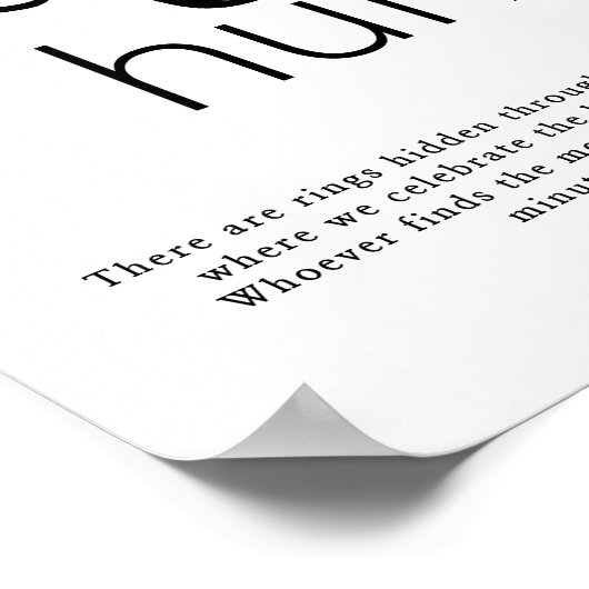 Bruidschatzoekspel Spelbord Poster (Hoek)