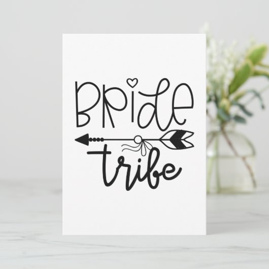 Bruidsclan Bedankkaart (Staand voorkant)