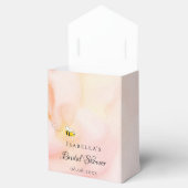 Bruidsdouche bruid roze bij glitters bloemig bedankdoosjes (Geopend)