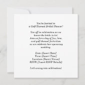 Bruidsdouche Golf thema met golfbal  Save The Date (Achterkant)