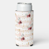 Bruidsdouche Seltser Blikje Koeler met Bloemen & P (Seltzer Achterkant)