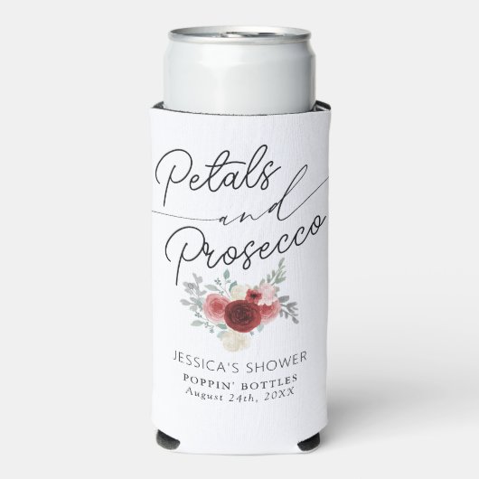 Bruidsdouche Seltser Blikje Koeler met Bloemen & P (Seltzer Voorkant)