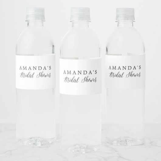 Bruidsdouche Waterfles Etiket (Flessen)