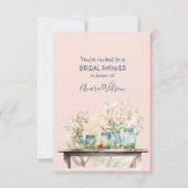 Bruidsdoucheuitnodiging in voorjaarspastels kaart (Voorkant)