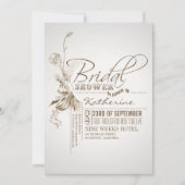 bruidsdoucheuitnodigingen kaart (Voorkant)