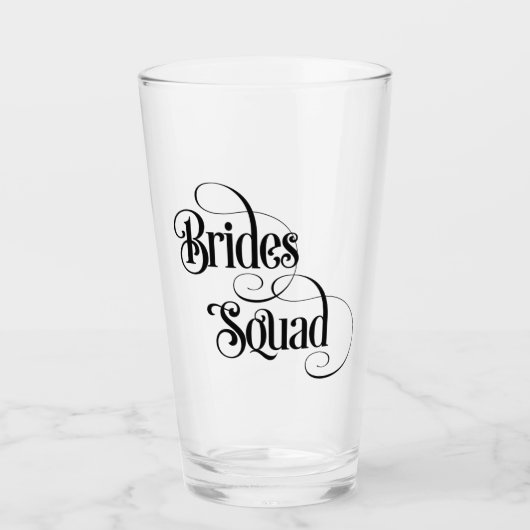 Bruidsentourage Glas (Voorkant)