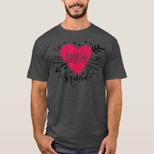 Bruidsentourage Pijl Hart Trouwfeest en vrijgezell T-shirt