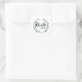Bruidsentourage Vierkante Sticker (Tas)