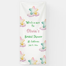 Bruidsfeest Banner, Pastel Ster Huwelijk Bruid