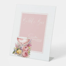 Bruidsfeest Bar met Bloemen, Parels & Prosecco