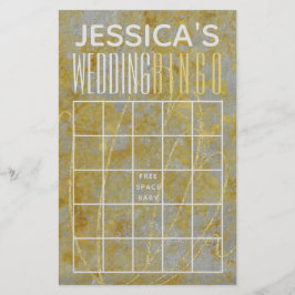 Bruidsfeest BINGO Zilver Lining Flyer
