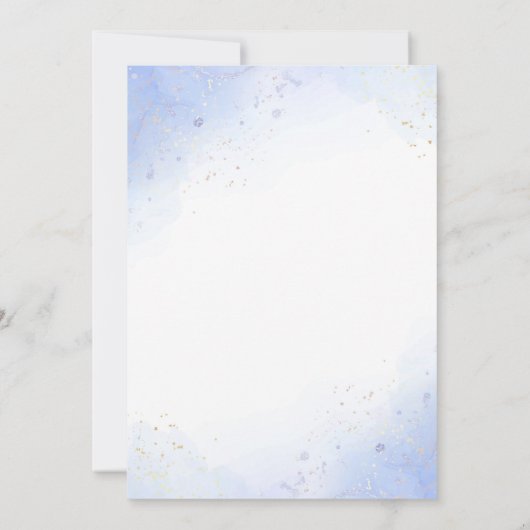 bruidsfeest blauwe cowboylaarzen bloemen western kaart (Achterkant)