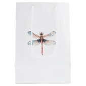 Bruidsfeest Blue Dragonfly Medium Cadeauzakje (Achterkant)