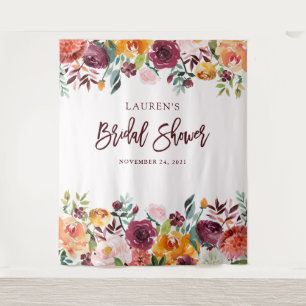 Bruidsfeest Bourgondië Blush Foto Achtergrond Wandkleed